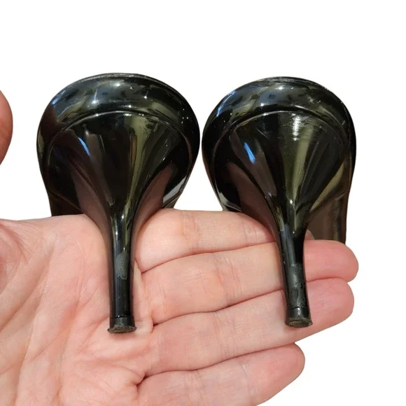 Gucci Black Beige Patent Leather GG Logo Turnlock Mule Slides 37 US 7 - Picture 12 of 17